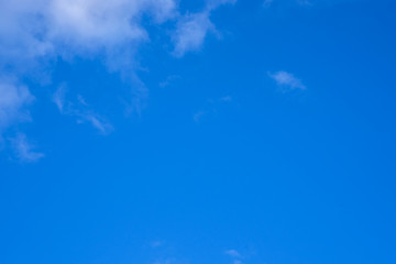 Fototapeta na wymiar Blue sky clouds background. Beautiful white cloud on blue sky background