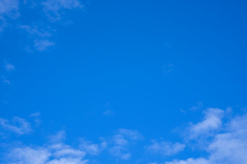 Blue sky clouds background. Beautiful white cloud on blue sky background