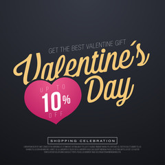 Valentine day sales, special offers and discounts