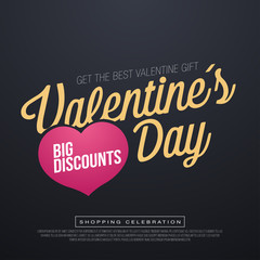 Valentine day sales, special offers and discounts