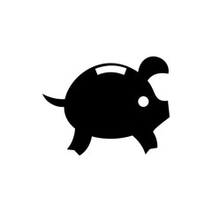 piggy bank icon illustration