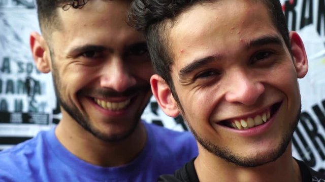 Gay Boys Looking at the Camera