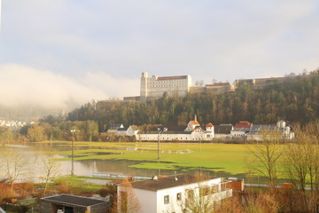 Fototapeta na wymiar Hochwasser in Eichstätt