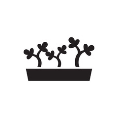 sprout plants icon illustration