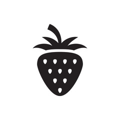 strawberry icon illustration