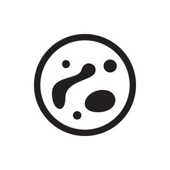 Obraz premium microorganism icon illustration