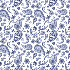 Paisley oriental floral pattern