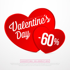 Valentine day sales, special offers and discounts