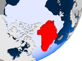 Obraz premium Map of Greenland
