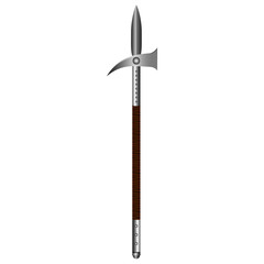 Isolated spear illustration