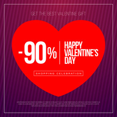 Valentine day sales, special offers and discounts