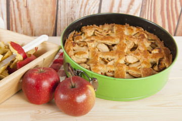 Home made apple pie