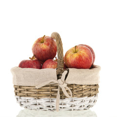 Basket red apples