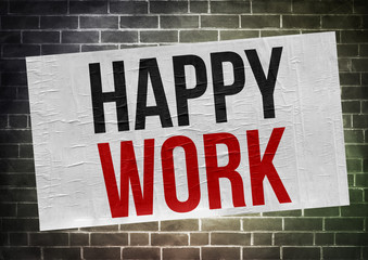 happy work - poster concept