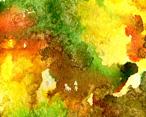 Watercolor blot isolated on white background. 