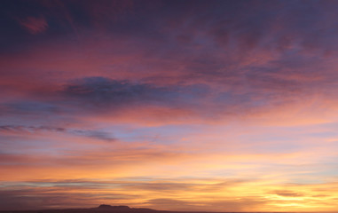 Dawn in Palma de Mallorca horizon
