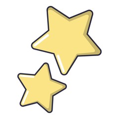 Stars icon, cartoon style