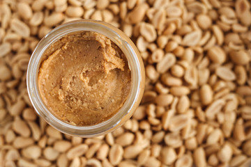 Peanut butter in jar