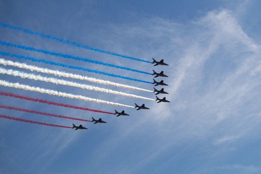Patrouille de France en formatoion