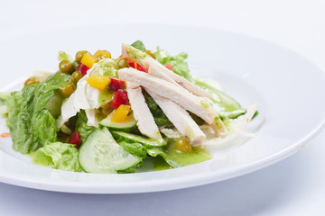 salad with chicken