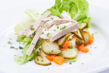 salad with chicken