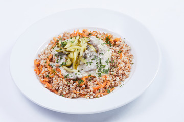 buckwheat with mushrooms