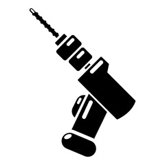 Medical drill icon, simple style.