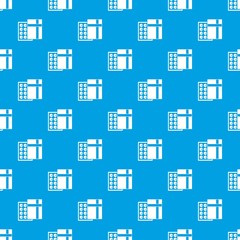 Box with chocolates pattern seamless blue