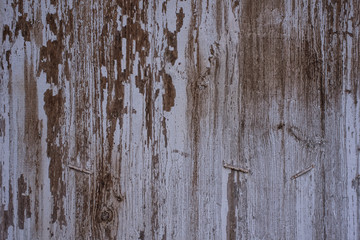 Painted old worn board - grunge wooden background