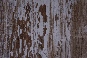 Painted old worn board - grunge wooden background