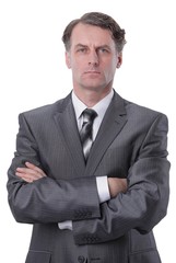 closeup portrait of handsome businessman.