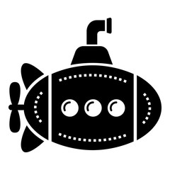 Big bathyscaphe icon, simple style.