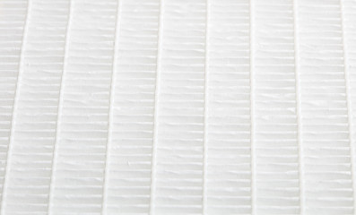 Obraz premium Closeup view on air filter. Filtration concept. High efficiency air filter for HVAC system.