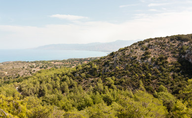 Wiew from hill at Akamas peninsula, Cyprus