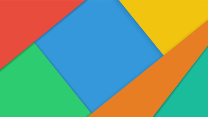 Material design wallpers with a blue rhombus in the center