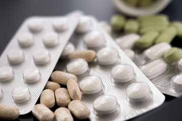 medicine on the table