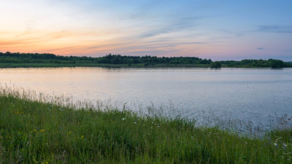 Pogoria 4 lake at sunset