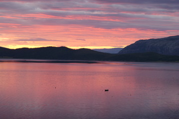 Abendrot Norwegen
