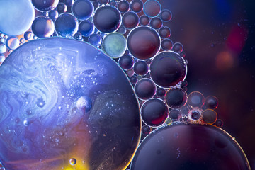 Outer Space-Like Abstract Oil and Water