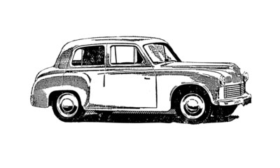 Vintage Retro Classic Car Illustration