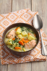 Finnish fish soup kalakeitto