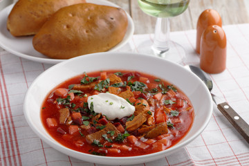 Russian beetroot soup