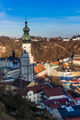 Burghausen and old castle, the Salzach