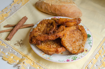 French toasts. Traditional Spanish torrijas