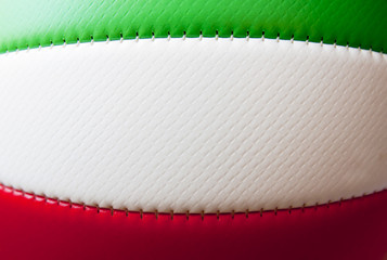 Volleyball with the color of the italian flag