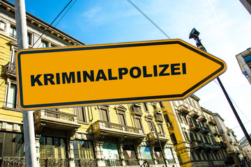 Schild 285 - Kriminalpolizei