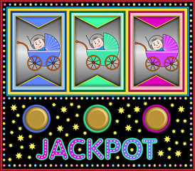slot machine with strollers
