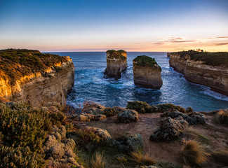 Sunset over  the 12 Apostles