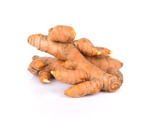 turmeric isolated on white background.