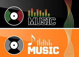 Music banner or flyer design